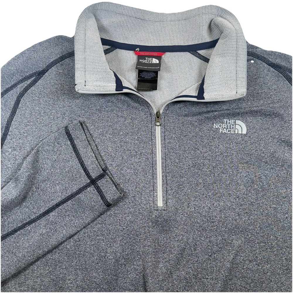 The North Face Flash Dry Men's XL Gray Performance 1/4 Zip Pullover
